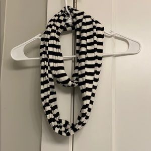 Black and White Infinity Scarf